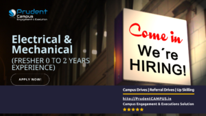 PrudentCAMPUS is Best Campus Placement service provider during convid19 pandemic along with free job listing and recruitment support for trained candidates. Portfolio listed more than 100 corporate clients with 50 Plus private technical training Institutes and colleges all across the nation. Cost Effective & True Hiring partner for Diversified Talent Requirements with Professional engagement & executions from Pune since Est. in 2015.