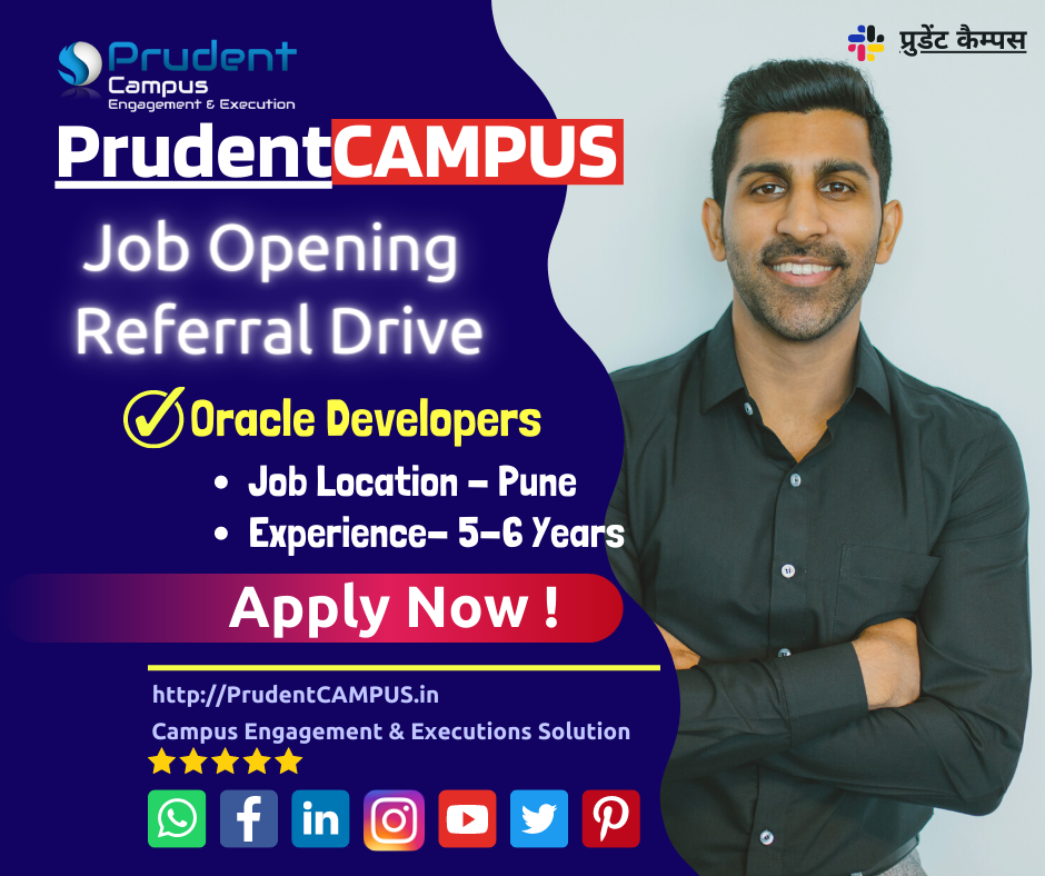 PrudentCAMPUS est. in 2015; is an Excellent Campus Placement service provider during the convid19 epidemic and along with free job listing and recruitment support for trained candidates. The portfolio listed more than 100 corporate clients with 50 independent Technical Training institutes and colleges across the country. Proudly have two centers for training, learning and technology development.
