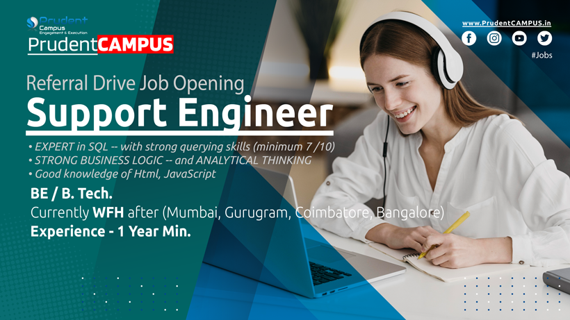 PrudentCAMPUS est. in 2015; is an Excellent Campus Placement service provider during the convid19 epidemic and along with free job listing and recruitment support for trained candidates. The portfolio listed more than 100 corporate clients with 50 independent Technical Training institutes and colleges across the country.Proudly have two centers for training, learning and technology development.