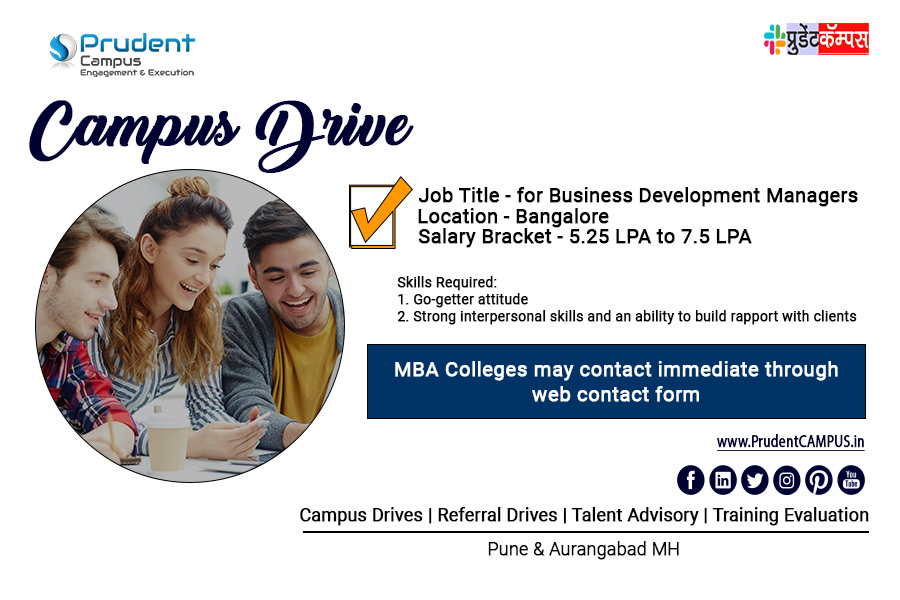 PrudentCAMPUS est. in 2015; is an Excellent Campus Recruitment Solution during the convid19 epidemic along with free job listing & recruitment support for highly trained candidates. Serving more than a hundred corporate clients & 50 independent Technical Training institutes / Engineering colleges throughout the country.Proudly have two facilities for training, mastering and technological knowledge improvement in Maharashtra.