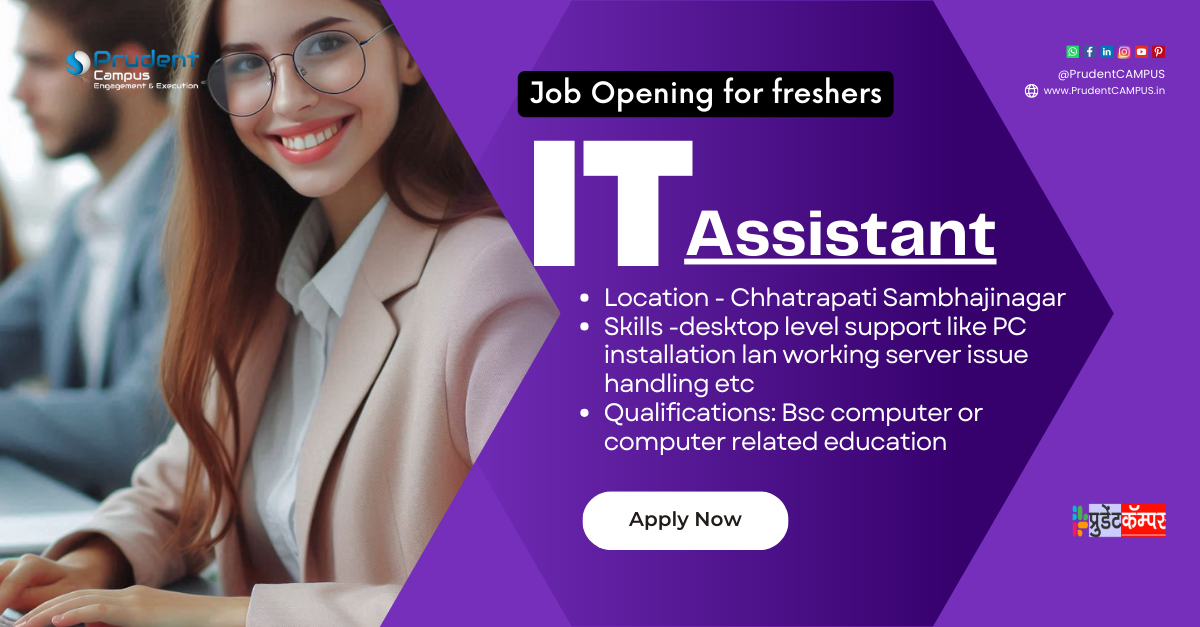 PrudentCAMPUS is an Excellent Campus Recruitment, Talent Advisory & Training Evaluation Platform with Effective Correspondence Service based on Technical Expertise & Procedure Knowledge. Serving free job listing & recruitment support for highly trained resources to 100 Plus Enterprise recruiters. Associated with 50 plus Training institutes & 100 plus Engineering colleges. Proudly have 2 facilities for training, mastering and technological knowledge improvement.